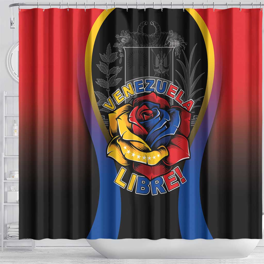 Venezuela Libre Shower Curtain Freedom And National Pride - Wonder Print Shop
