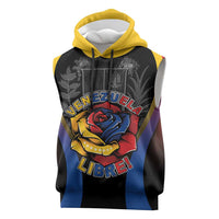 Venezuela Libre Sleeveless Hoodie Freedom And National Pride - Wonder Print Shop