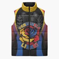 Venezuela Libre Sleeveless Puffer Jacket Freedom And National Pride - Wonder Print Shop