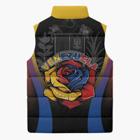 Venezuela Libre Sleeveless Puffer Jacket Freedom And National Pride - Wonder Print Shop