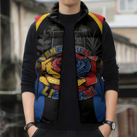 Venezuela Libre Sleeveless Puffer Jacket Freedom And National Pride - Wonder Print Shop