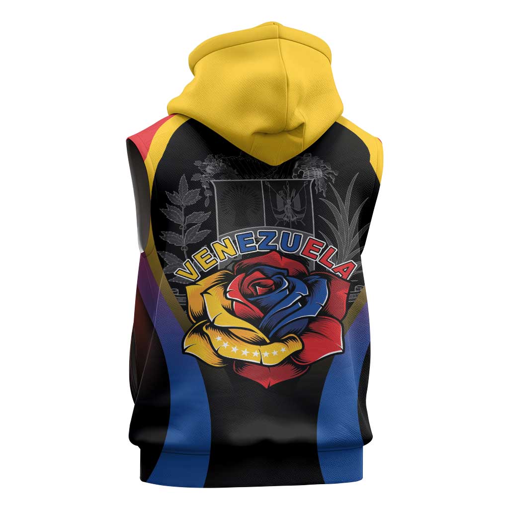 Venezuela Libre Sleeveless Zip Hoodie Freedom And National Pride - Wonder Print Shop