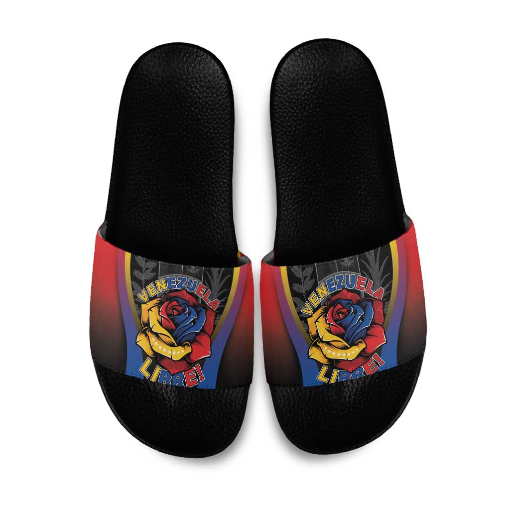 Venezuela Libre Slide Sandals Freedom And National Pride - Wonder Print Shop