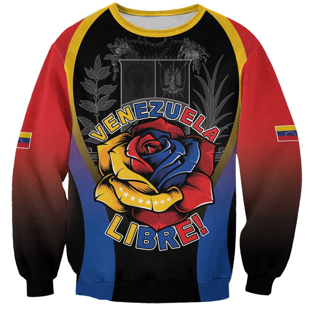 Venezuela Libre Sweatshirt Freedom And National Pride - Wonder Print Shop
