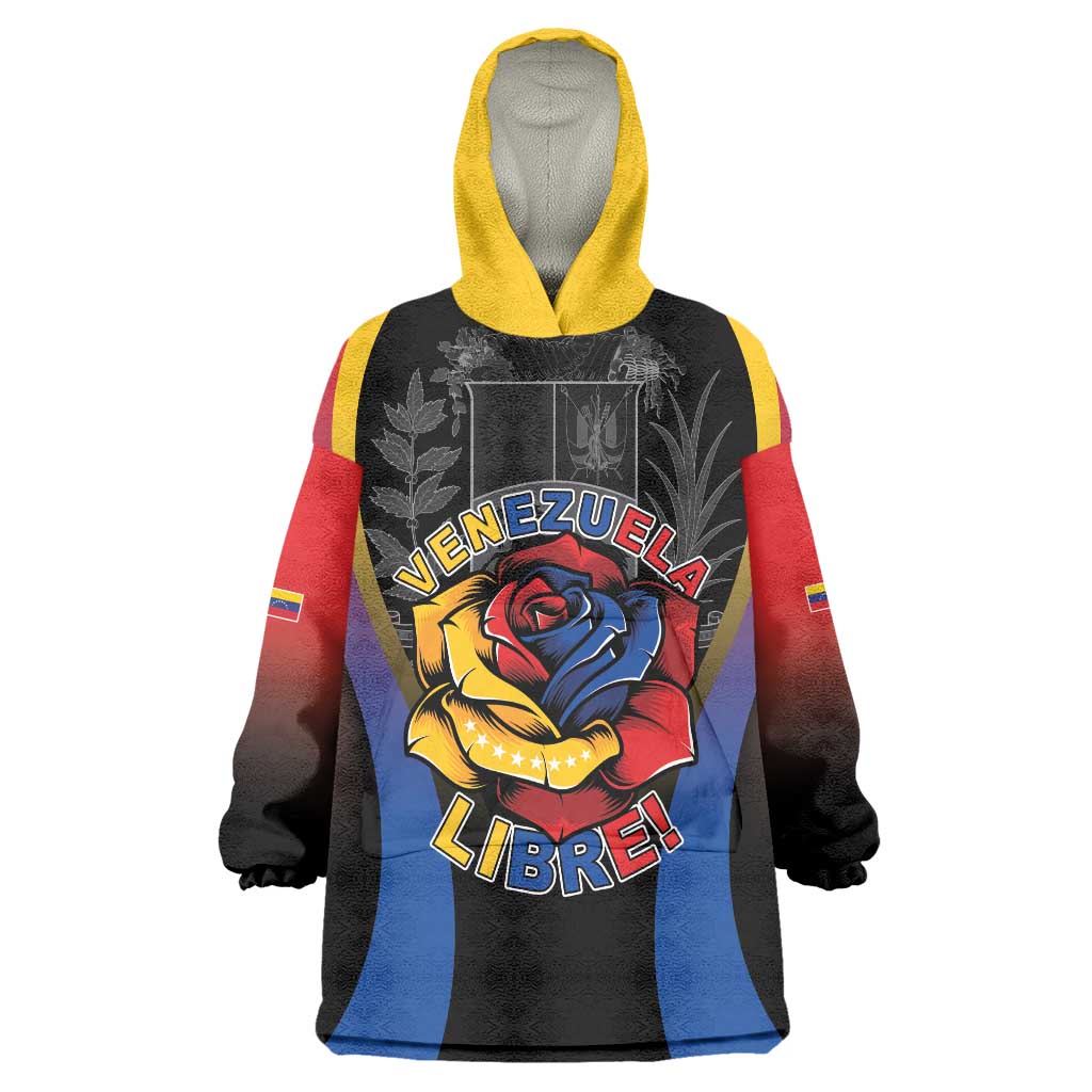 Venezuela Libre Wearable Blanket Hoodie Freedom And National Pride - Wonder Print Shop