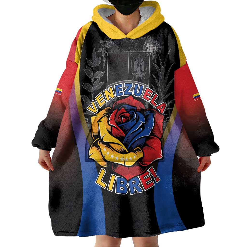 Venezuela Libre Wearable Blanket Hoodie Freedom And National Pride - Wonder Print Shop