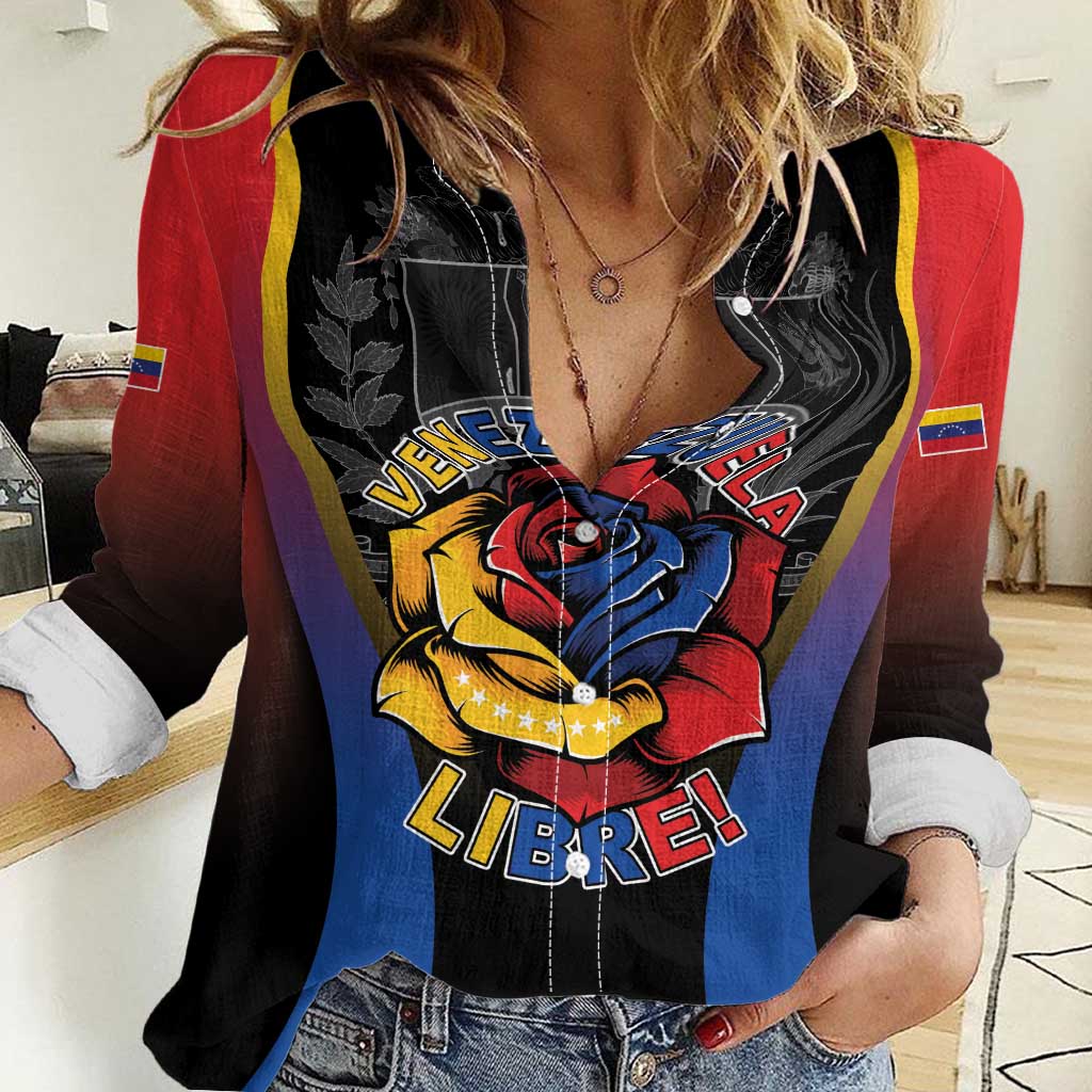 Venezuela Libre Women Casual Shirt Freedom And National Pride - Wonder Print Shop