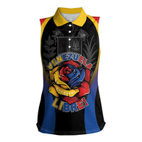 Venezuela Libre Women Sleeveless Polo Shirt Freedom And National Pride - Wonder Print Shop