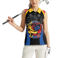 Venezuela Libre Women Sleeveless Polo Shirt Freedom And National Pride - Wonder Print Shop