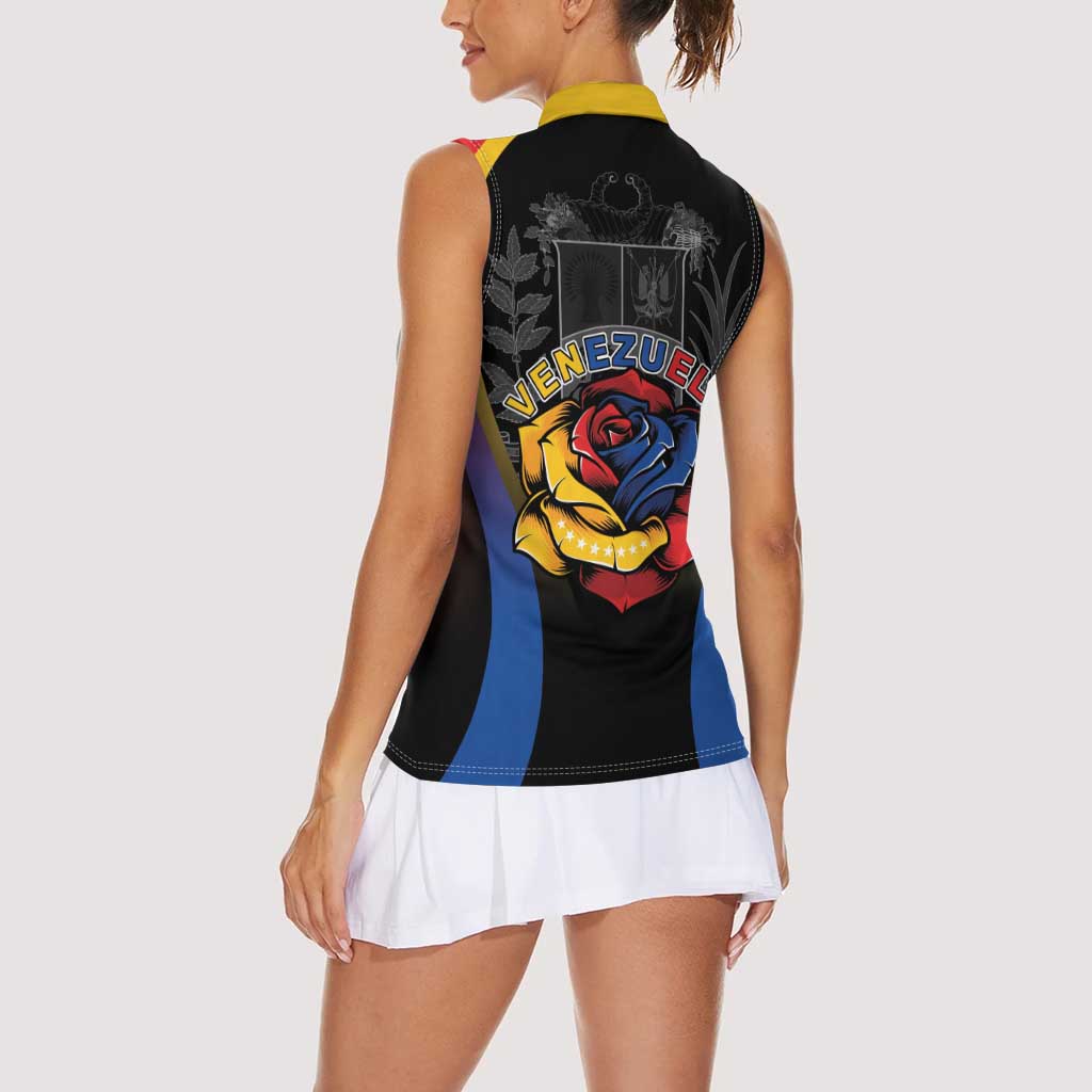 Venezuela Libre Women Sleeveless Polo Shirt Freedom And National Pride - Wonder Print Shop