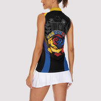 Venezuela Libre Women Sleeveless Polo Shirt Freedom And National Pride - Wonder Print Shop