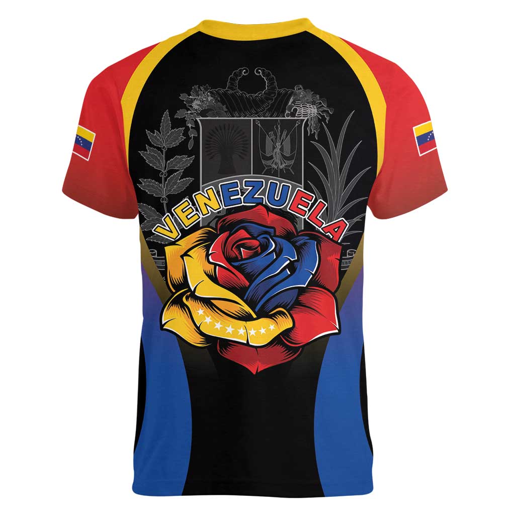 Venezuela Libre Women V-Neck T-Shirt Freedom And National Pride - Wonder Print Shop