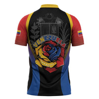 Venezuela Libre Zipper Polo Shirt Freedom And National Pride - Wonder Print Shop