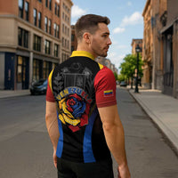 Venezuela Libre Zipper Polo Shirt Freedom And National Pride - Wonder Print Shop