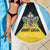 Saint Lucia Beach Blanket Coat Of Arm With Palm Leaf Pattern