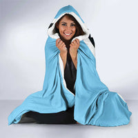 Saint Lucia Hooded Blanket Coat Of Arm With Palm Leaf Pattern