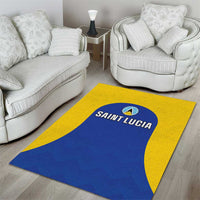 Saint Lucia Football Area Rug Sporty Style