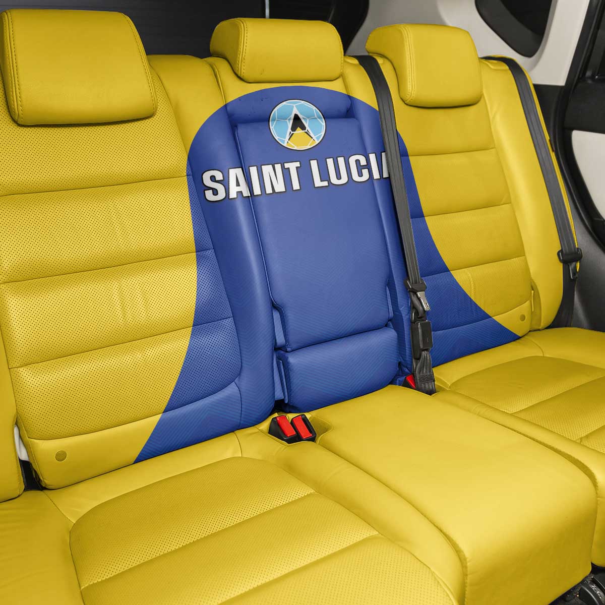 Saint Lucia Football Back Car Seat Cover Sporty Style