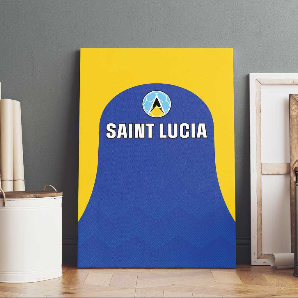Saint Lucia Football Canvas Wall Art Sporty Style