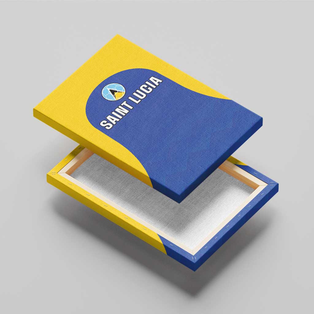 Saint Lucia Football Canvas Wall Art Sporty Style