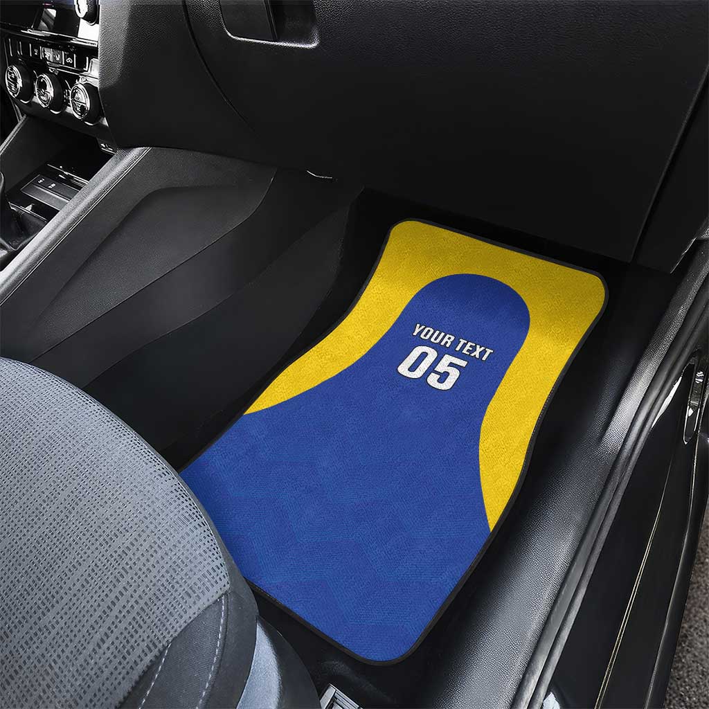 Saint Lucia Football Car Mats Sporty Style