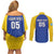 Custom Saint Lucia Football Couples Matching Off Shoulder Short Dress and Long Sleeve Button Shirt Sporty Style