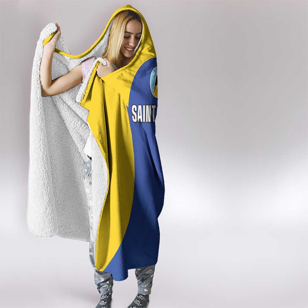 Saint Lucia Football Hooded Blanket Sporty Style