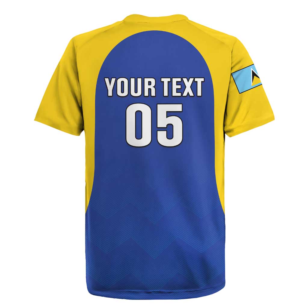 Custom Saint Lucia Football Rugby Jersey Sporty Style