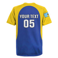 Custom Saint Lucia Football Rugby Jersey Sporty Style