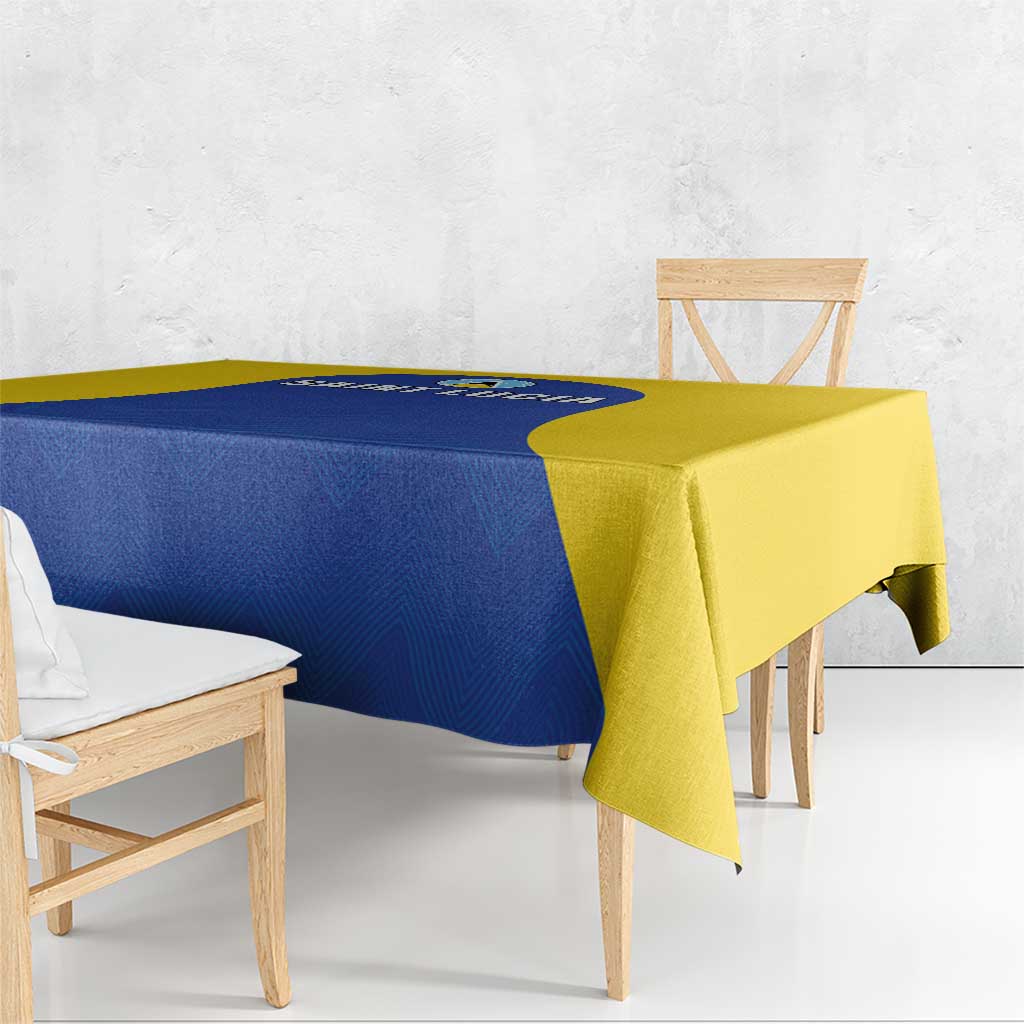 Saint Lucia Football Tablecloth Sporty Style