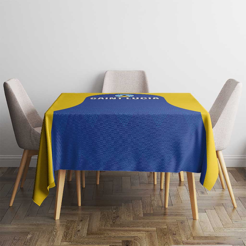 Saint Lucia Football Tablecloth Sporty Style