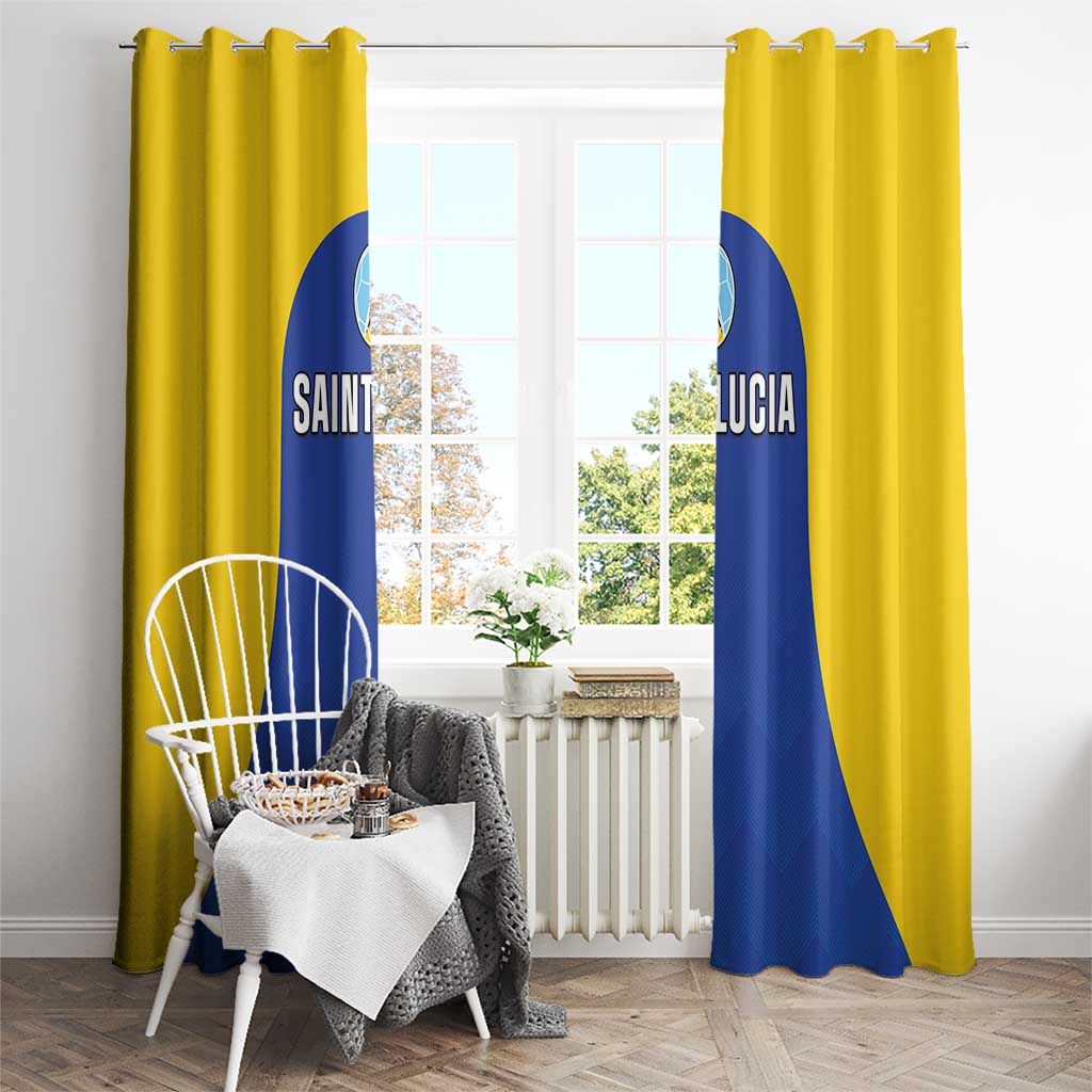 Saint Lucia Football Window Curtain Sporty Style