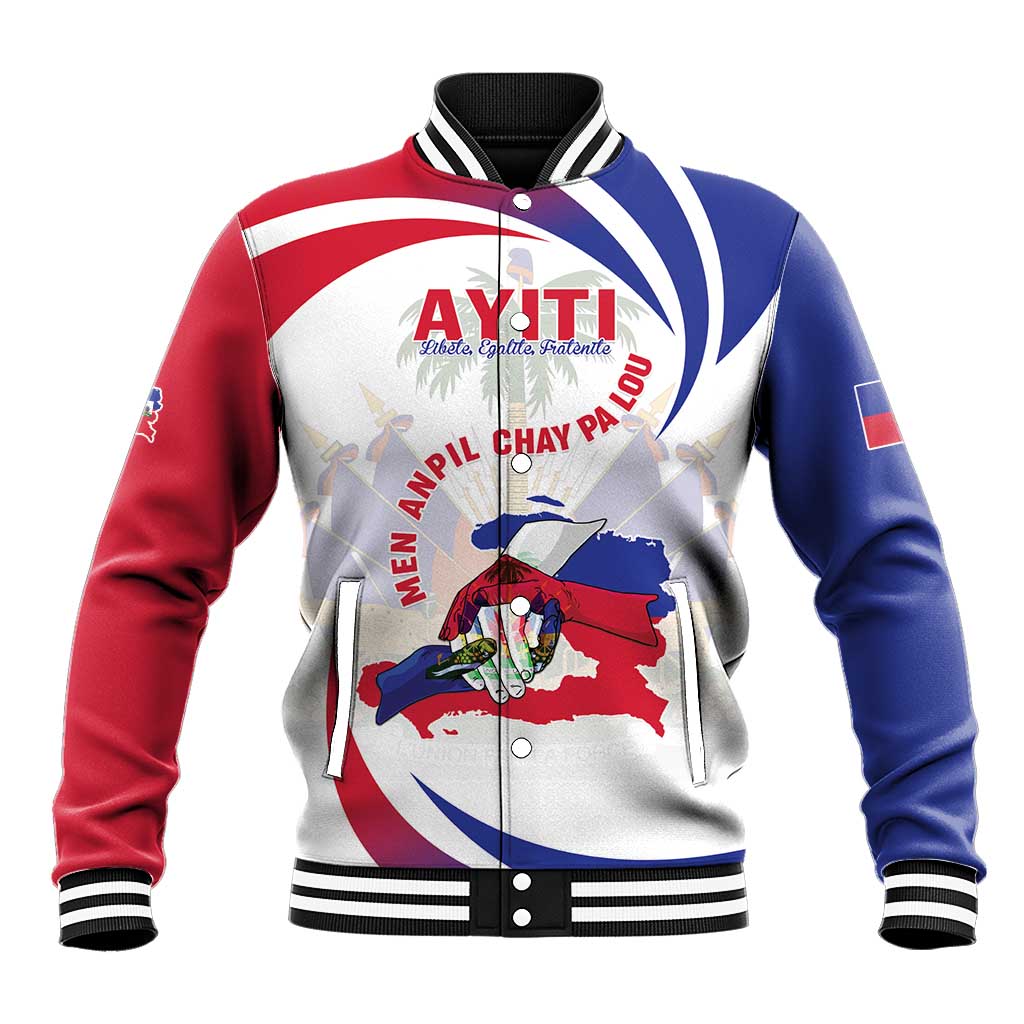 Haiti Baseball Jacket Men Anpil Chay Pa Lou LT05