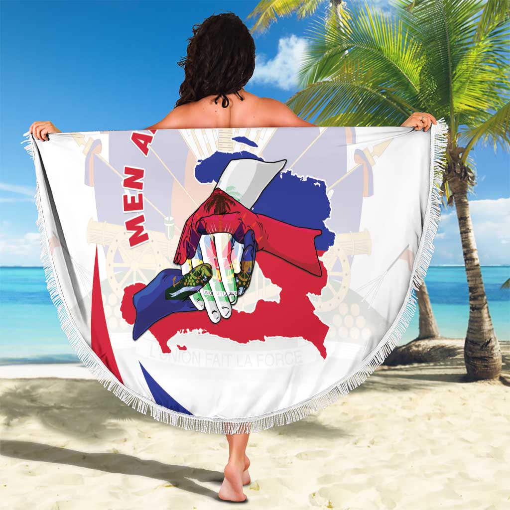 Haiti Beach Blanket Men Anpil Chay Pa Lou