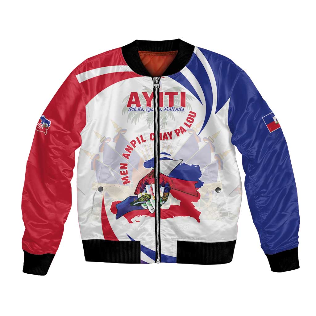 Haiti Bomber Jacket Men Anpil Chay Pa Lou LT05