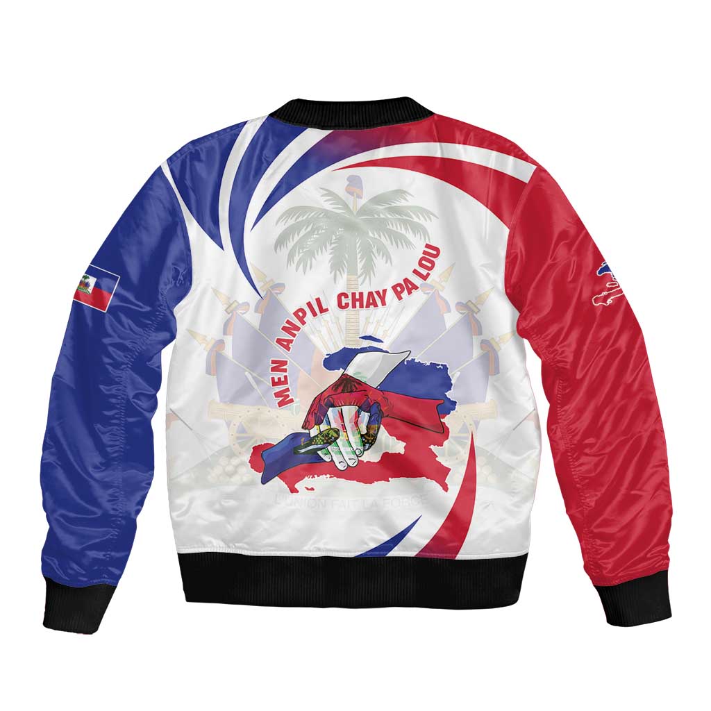 Haiti Bomber Jacket Men Anpil Chay Pa Lou LT05