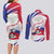 Haiti Couples Matching Long Sleeve Bodycon Dress and Long Sleeve Button Shirt Men Anpil Chay Pa Lou LT05