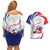 Haiti Couples Matching Off Shoulder Short Dress and Hawaiian Shirt Men Anpil Chay Pa Lou LT05
