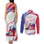 Haiti Couples Matching Tank Maxi Dress and Long Sleeve Button Shirt Men Anpil Chay Pa Lou LT05