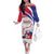 Haiti Family Matching Off The Shoulder Long Sleeve Dress and Hawaiian Shirt Men Anpil Chay Pa Lou LT05