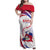 Haiti Family Matching Off Shoulder Maxi Dress and Hawaiian Shirt Men Anpil Chay Pa Lou LT05