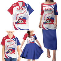 Haiti Family Matching Puletasi and Hawaiian Shirt Men Anpil Chay Pa Lou LT05