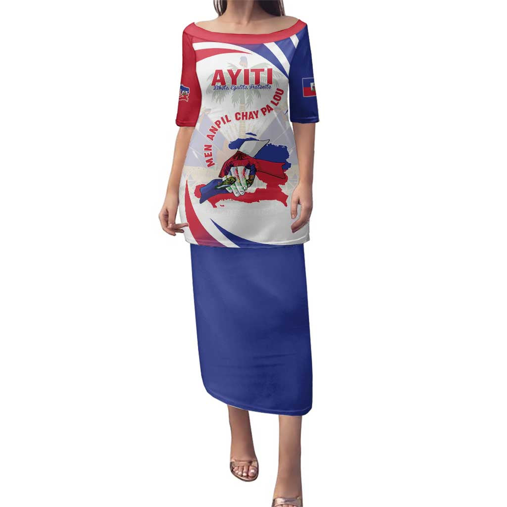 Haiti Family Matching Puletasi and Hawaiian Shirt Men Anpil Chay Pa Lou LT05