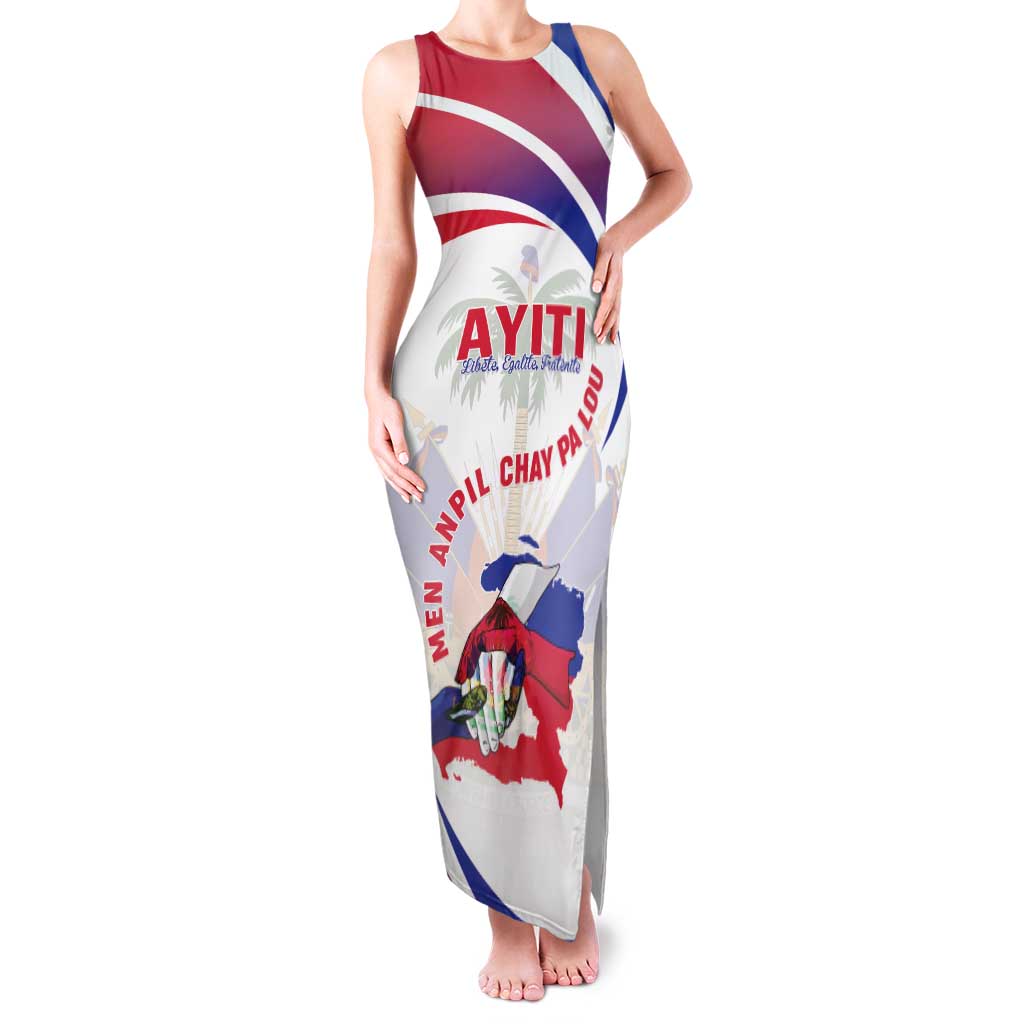 Haiti Family Matching Tank Maxi Dress and Hawaiian Shirt Men Anpil Chay Pa Lou LT05