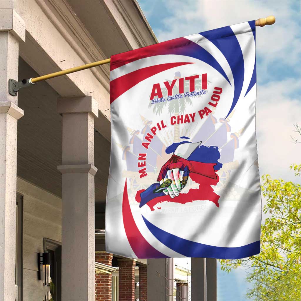 Haiti Garden Flag Men Anpil Chay Pa Lou