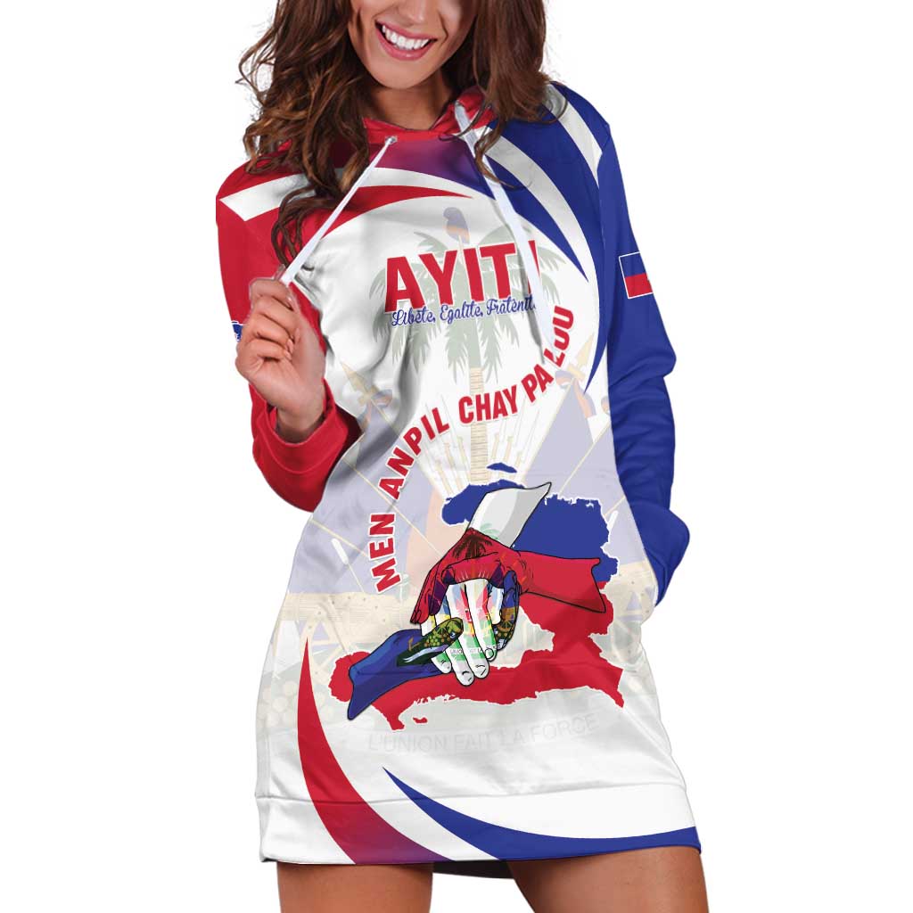 Haiti Hoodie Dress Men Anpil Chay Pa Lou LT05