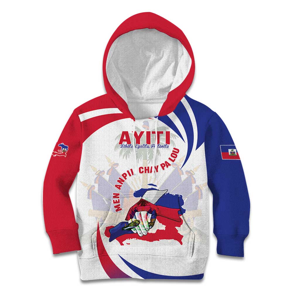 Haiti Kid Hoodie Men Anpil Chay Pa Lou LT05