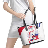 Haiti Leather Tote Bag Men Anpil Chay Pa Lou
