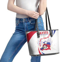 Haiti Leather Tote Bag Men Anpil Chay Pa Lou