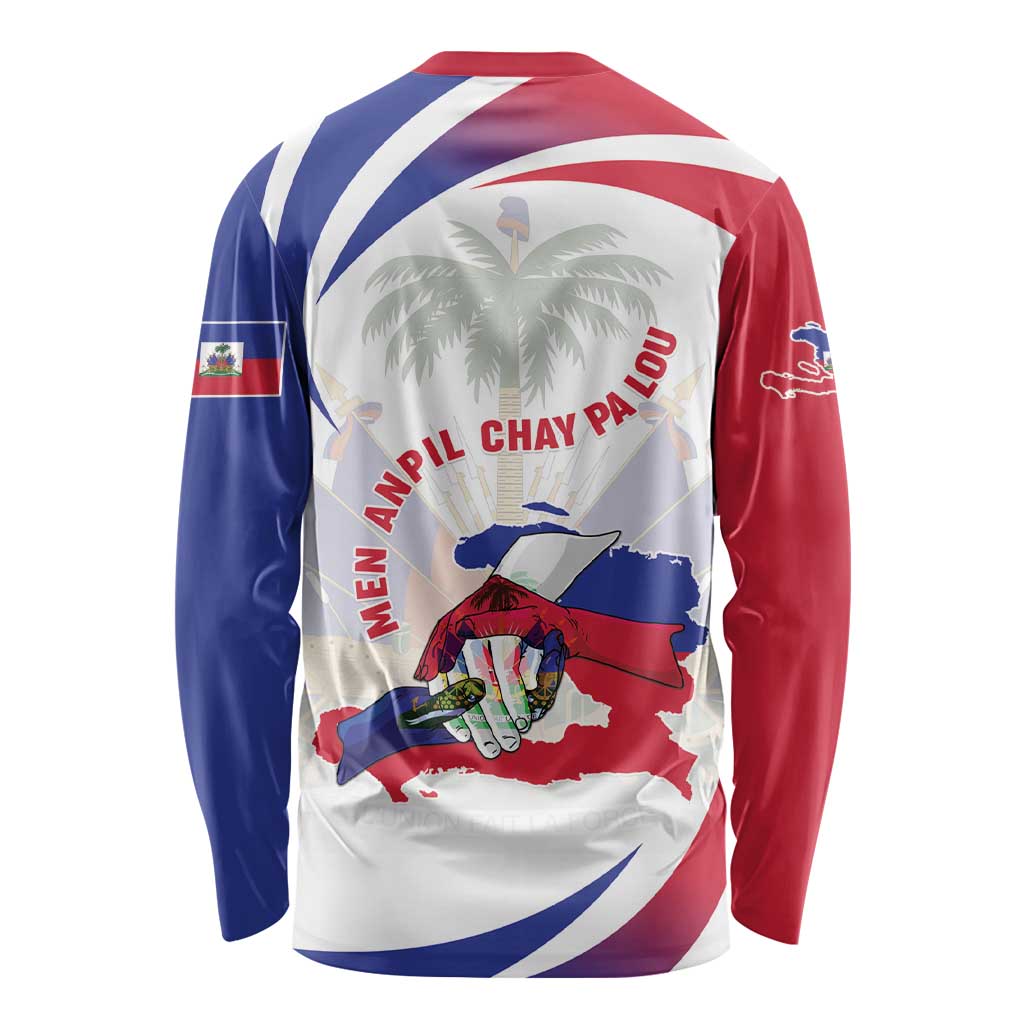 Haiti Long Sleeve Shirt Men Anpil Chay Pa Lou LT05